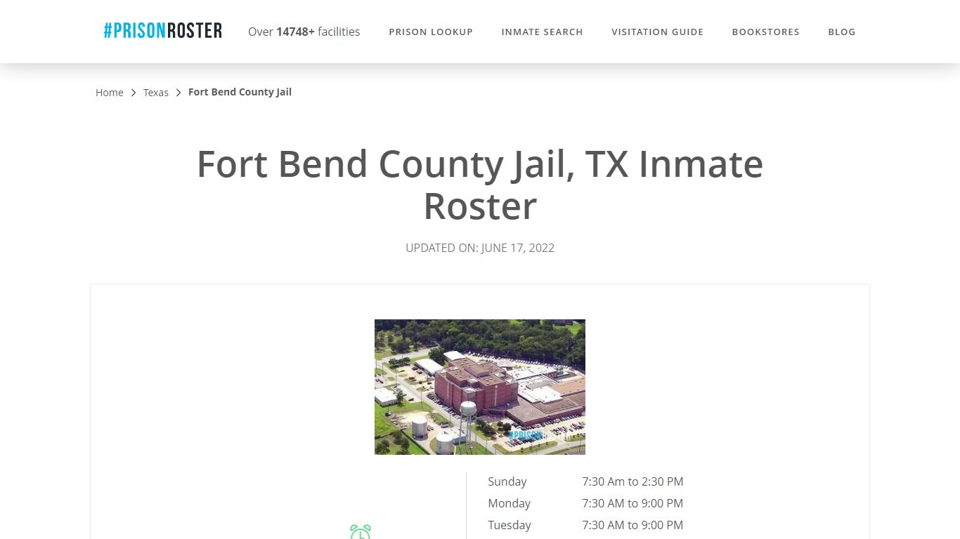 Fort Bend County Jail, TX Inmate Roster